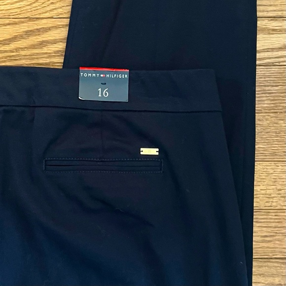 Tommy Hilfiger Woman’s Masters Navy Ankle Ala Cheville Pants Size 16 - Picture 8 of 8